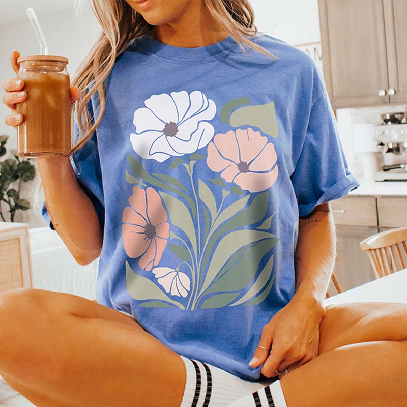 Artsy Flowers Matisse Inspired T-Shirt