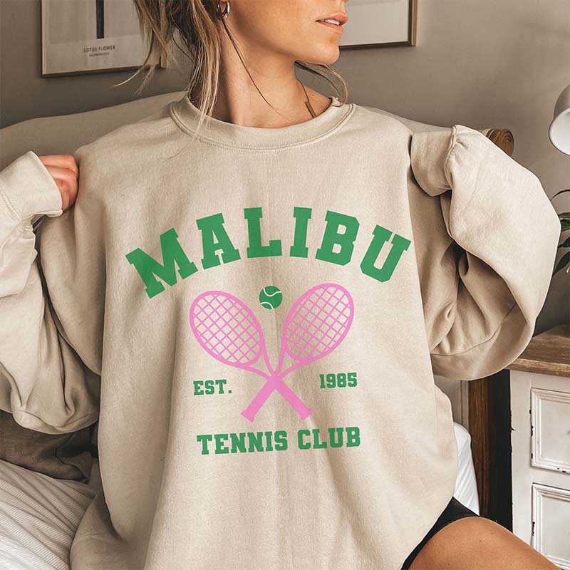 Vintage Malibu Tennis Club Sweatshirt