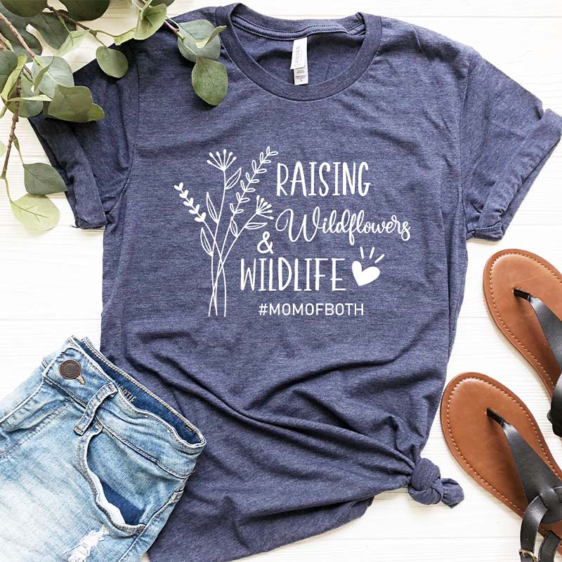 Cute Raising Wildflowers and Wildlife T-Shirt