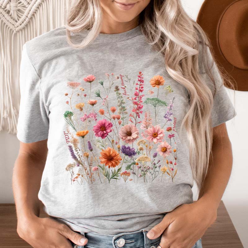 Subtle Floral Wildflowers T-Shirt
