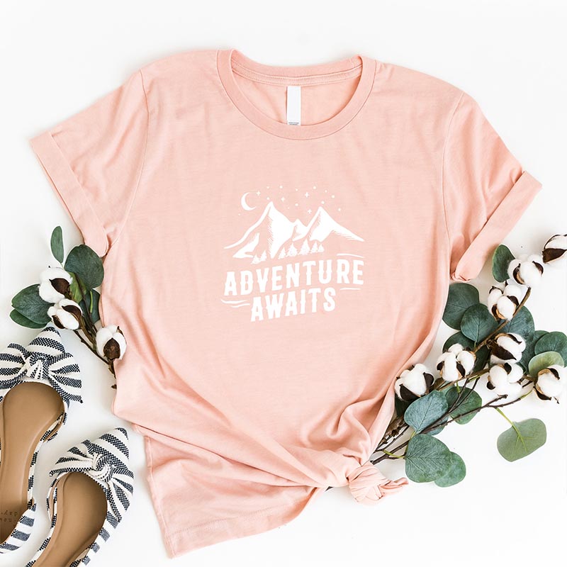 Adventure Awaits Camping Travel  T-Shirt