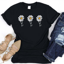 Boho Cute Summer Daisy Wildflower T-Shirt