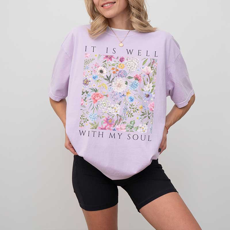 Vintage  It Is Well With My Soul Lover T-Shirt