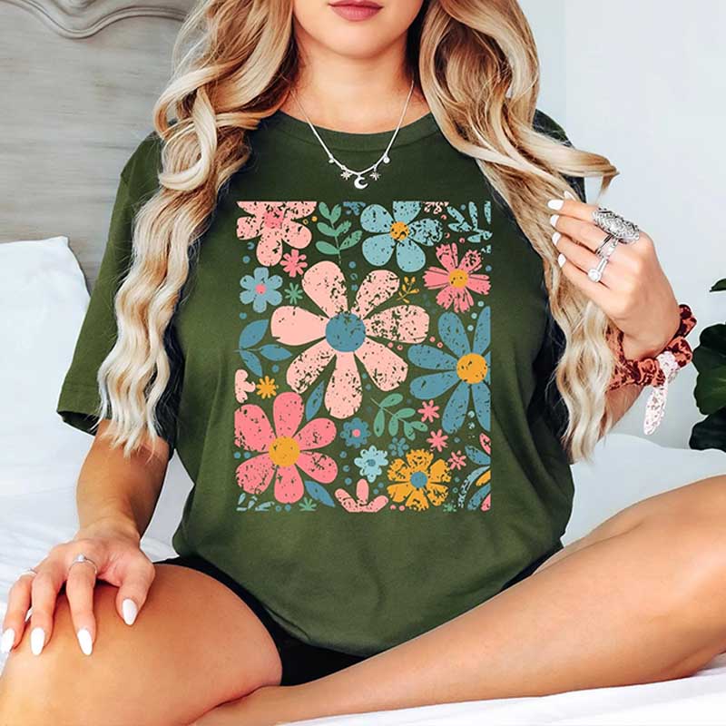 Boho Wildflowers Boho Summer T-Shirt