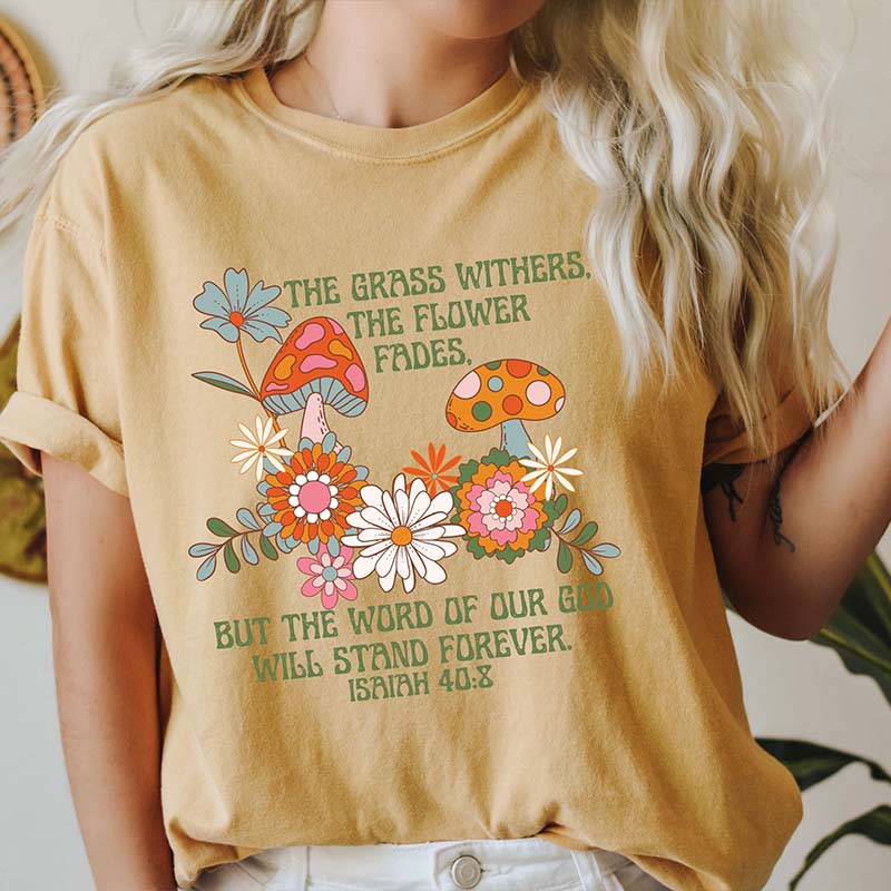 Retro Distressed Christian Mushroom T-Shirt