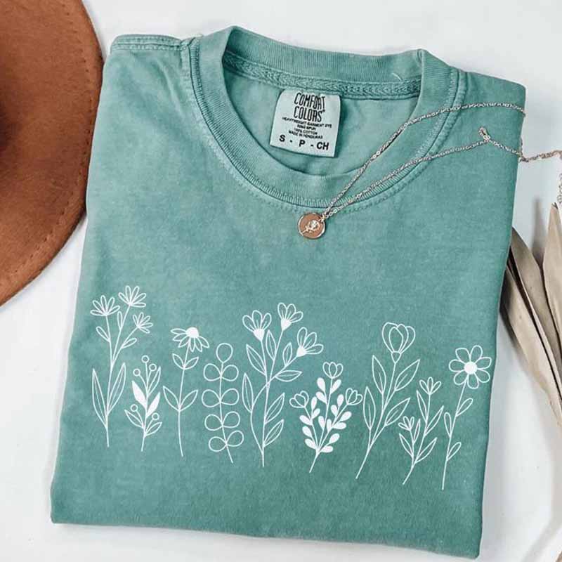 Wildflower Bouquet Flower Nature T-Shirt