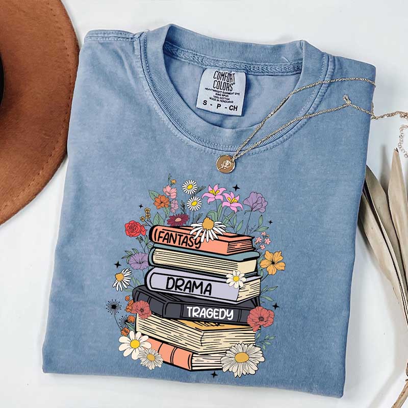 Fantasy Drama Tragedy FDT Book Lover T-Shirt