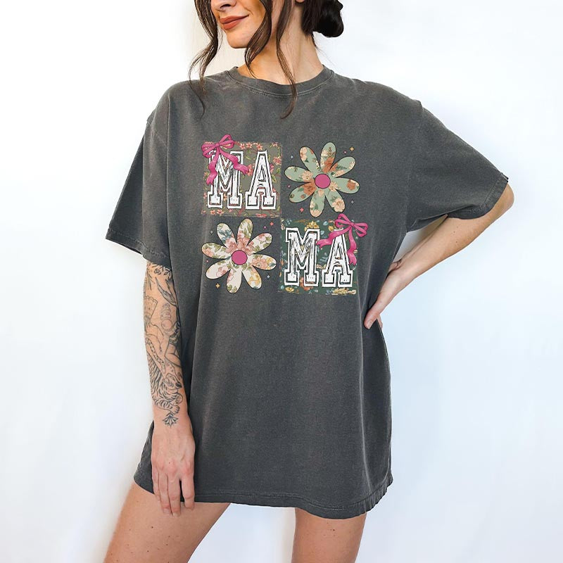 Comfort Colors Floral Mama Graphic T-Shirt