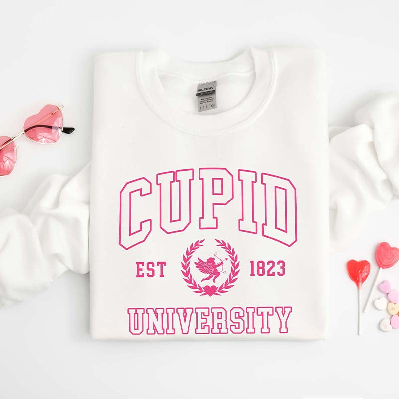 Cupid University Cute Valentine's Day Sweatshirt