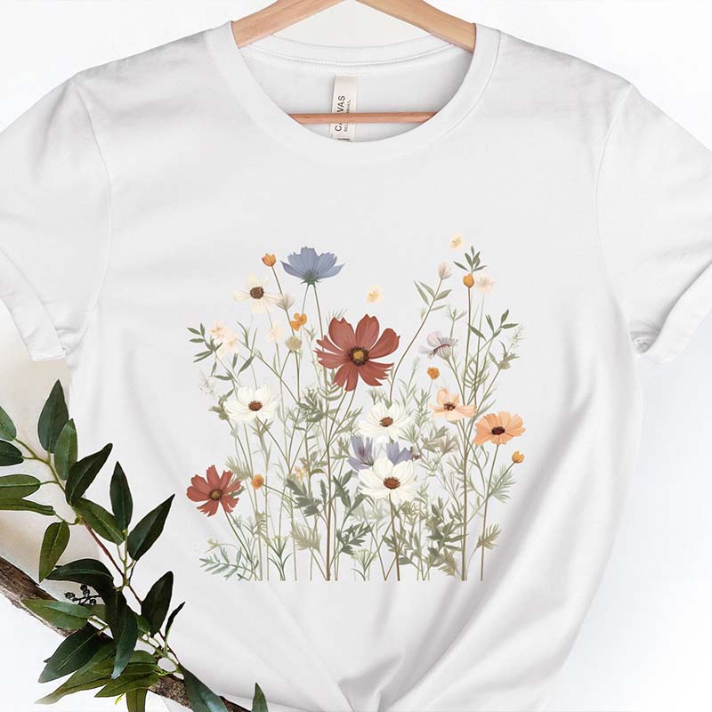 Wild Flowers Best Friend Gife T-Shirt