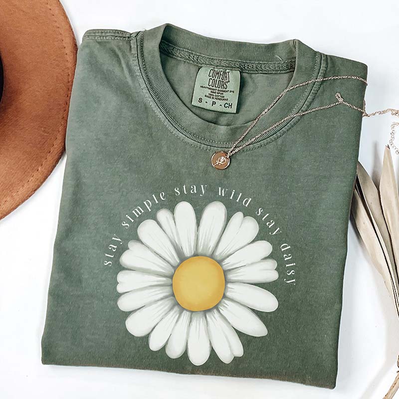 Stay Simple Stay Wild Stay Daisy T-Shirt