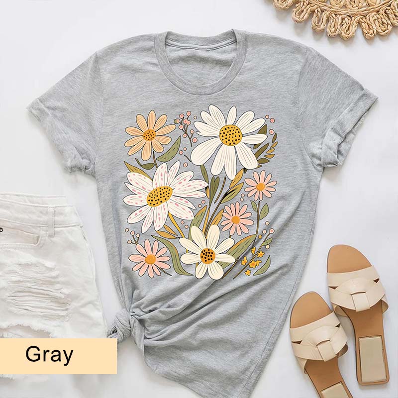 Retro Growth Not Perfection Flowers T-Shirt
