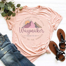 Waymaker Miracle Worker Christian Lovers T-Shirt