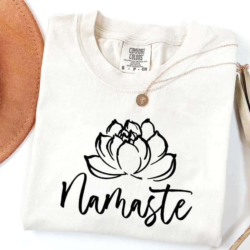 Namaste Lotus Flower Hippie T-Shirt