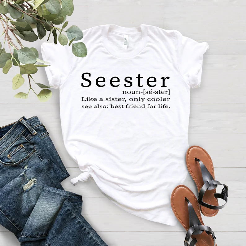 Seester Noun Shirt Gift For Sister