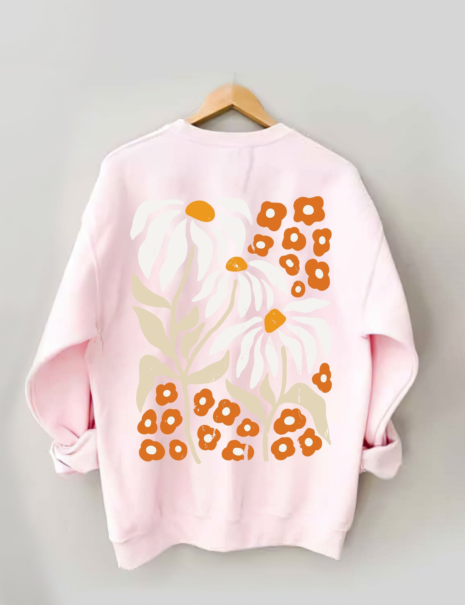 Cultiver des pensées positives Vintage Wildflowers Sweatshirt