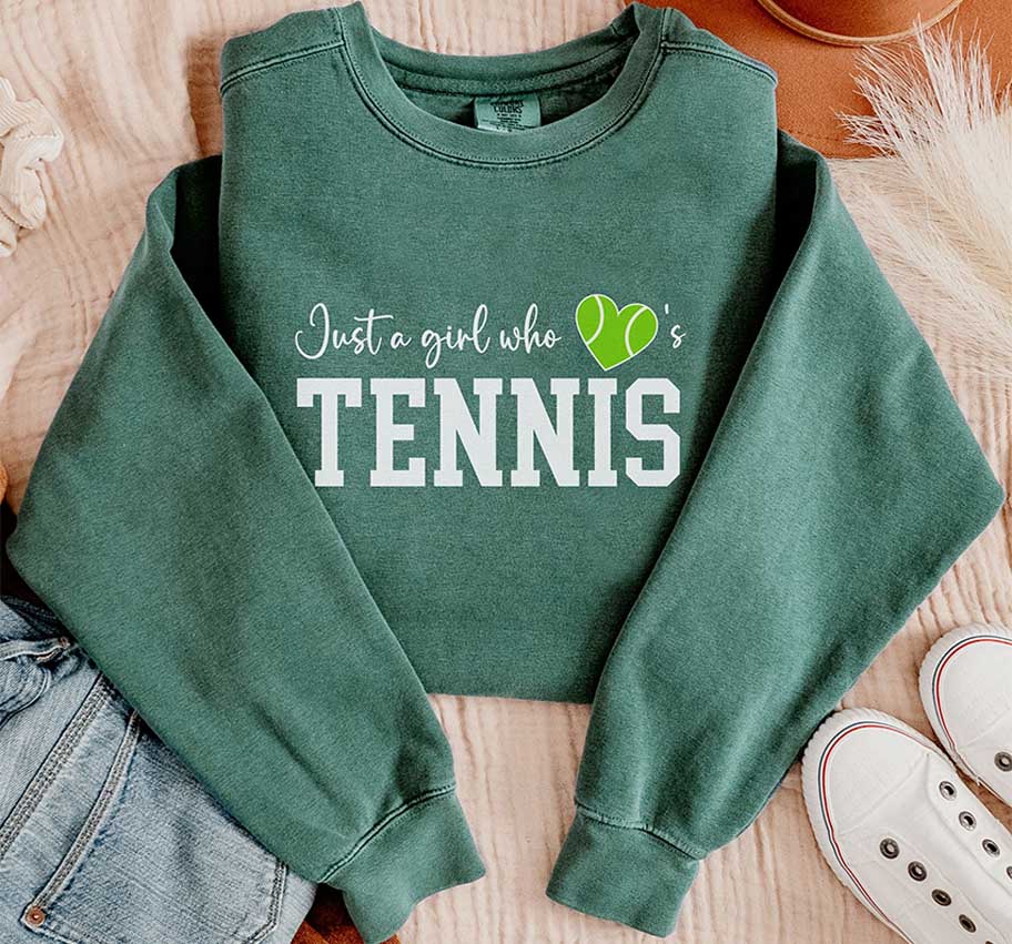 Comfort colors Tennis lover Sweatshirt