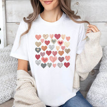 Vintage Hearts Valentines Love T-Shirt