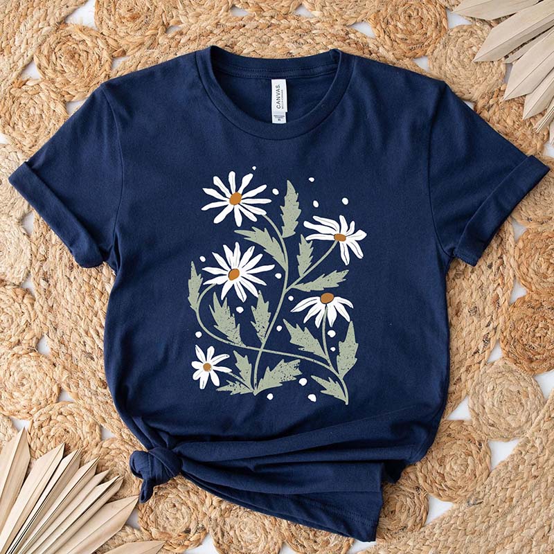 Daisy Floral Mothers Day Gift T-Shirt