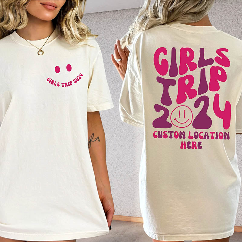 Girls Trip 2024 Smile T-Shirt