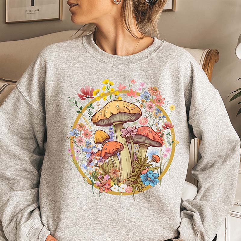 Cottagecore Mushroom Cozy Sweatshirt