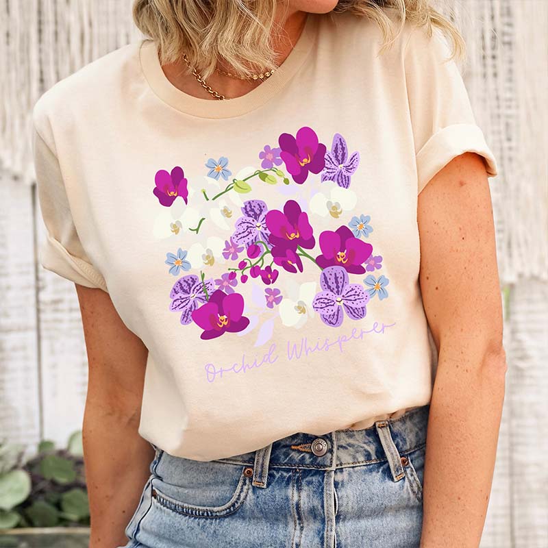 Orchid Whisperer lovers T-Shirt
