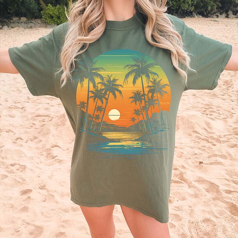 Summer Vacation Beach Palm T-Shirt