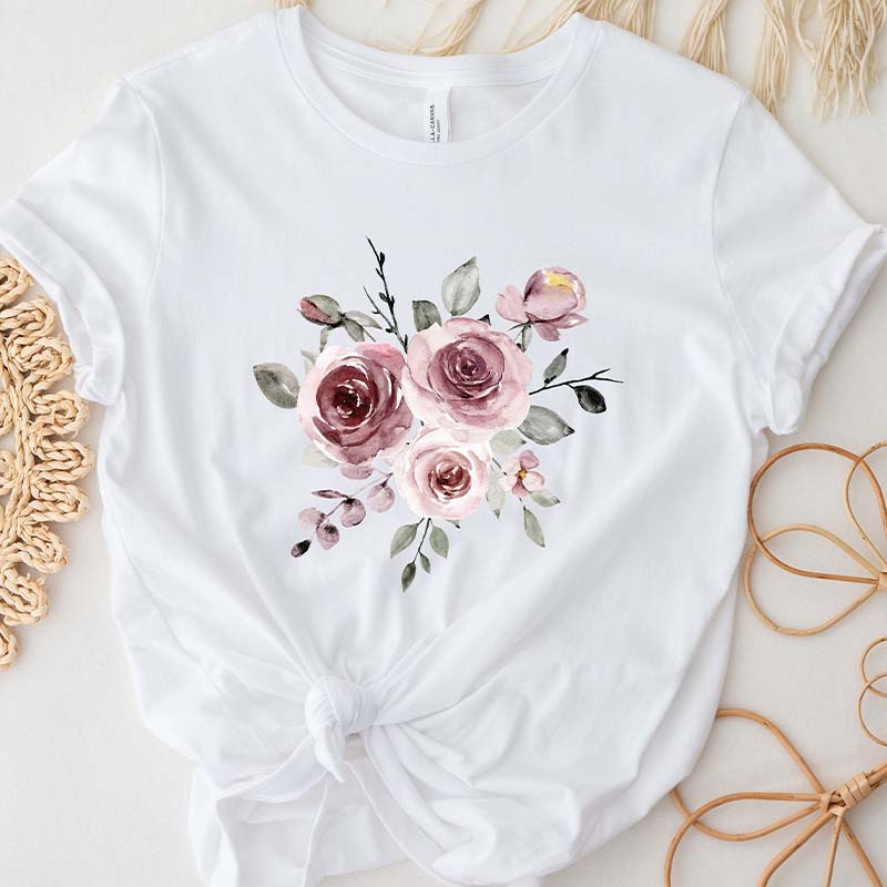 Trendy Nature Spring Rose T-Shirt