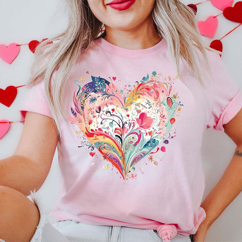 Comfort Colors Watercolor Heart T-Shirt