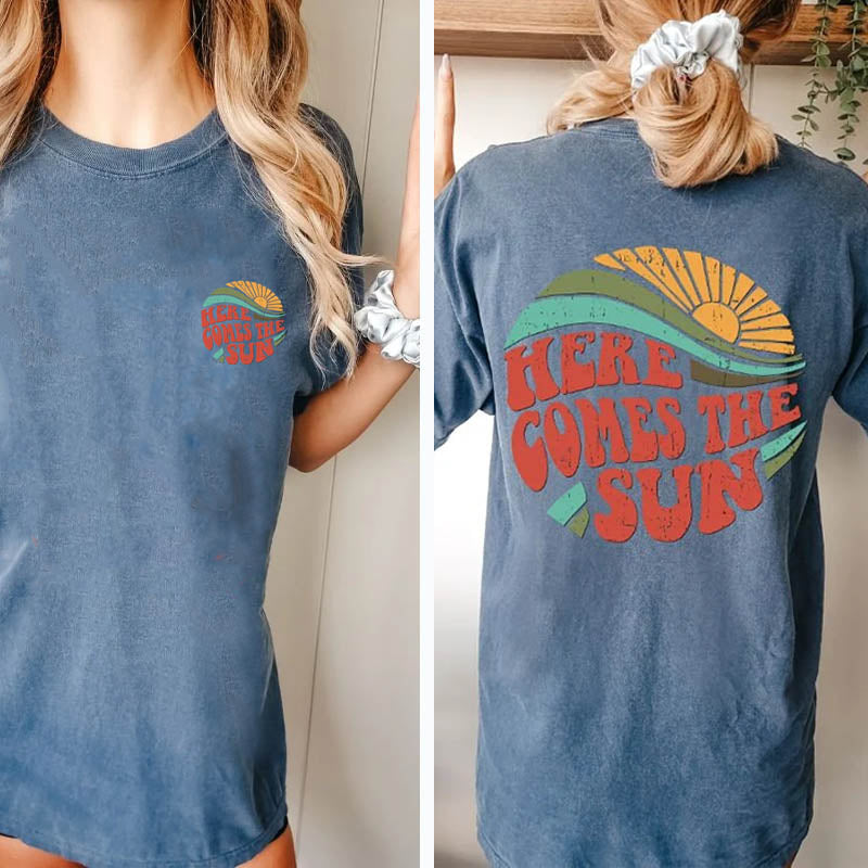 Retro Here Comes The Sun Summer T-Shirt
