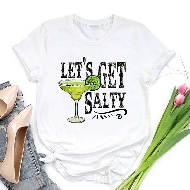 Let's Get Salty Funny Drink T-Shirt
