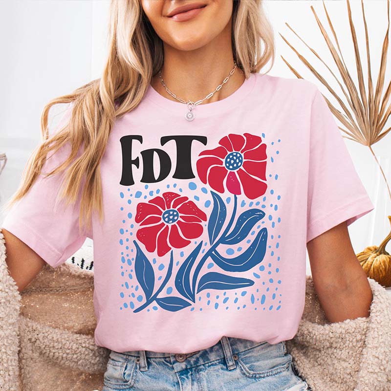 FDT Funny Political Flowers T-Shirt
