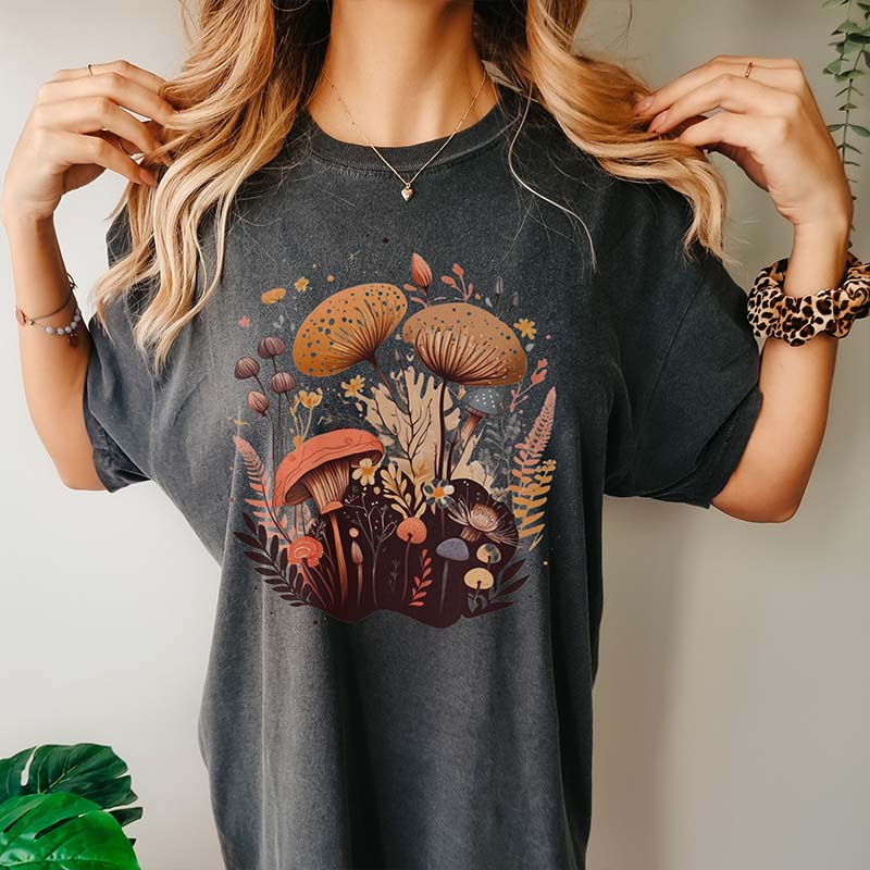 Retro Boho Mushroom T-shirt