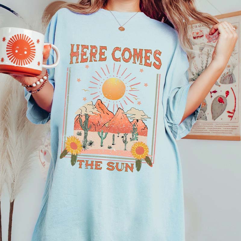 Boho Inspired Here Comes the Sun T-Shirt