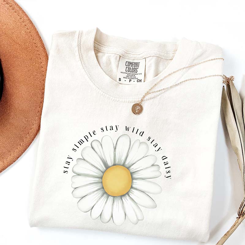 Stay Simple Stay Wild Stay Daisy T-Shirt