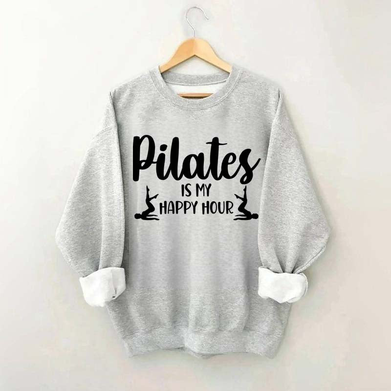 Pilates Is My Happy Hour Graphic Sweatshirt