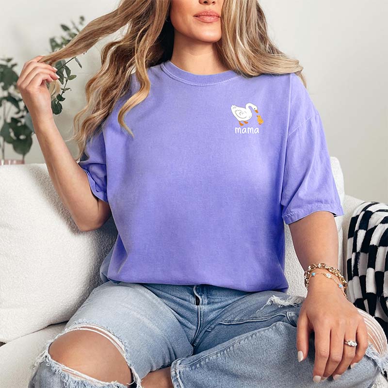 Comfort Colors Mama Duck With Ducklings T-Shirt