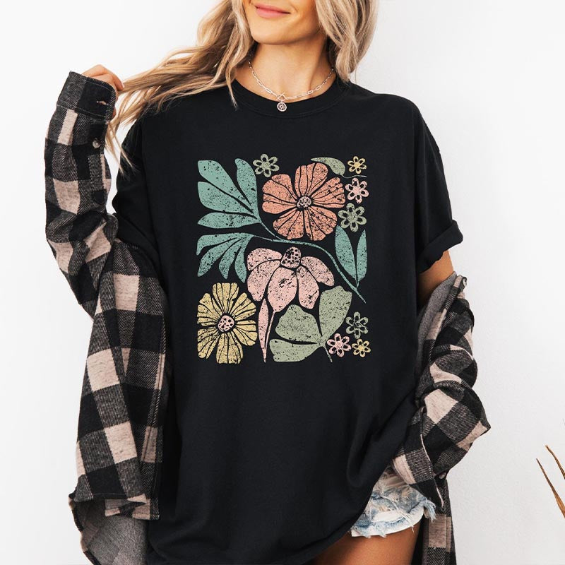 Comfort Colors Boho Wildflowers Botanical T-Shirt