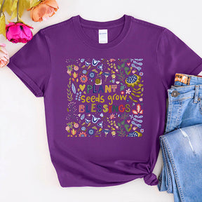 Plant Seeds Grow Floral T-Shirt