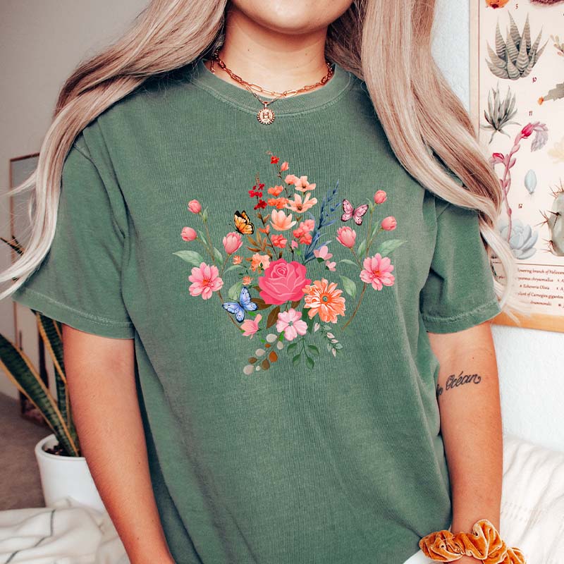 Mothers Day Gift Cute Flower T-Shirt