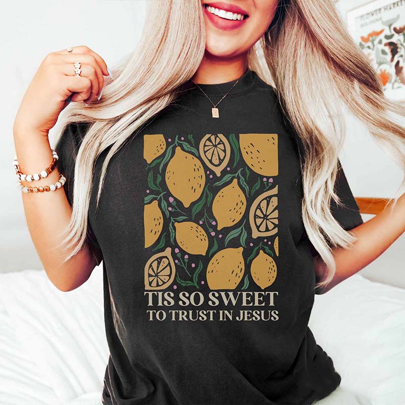 Trust in Jesus  Vintage Lemon T-Shirt
