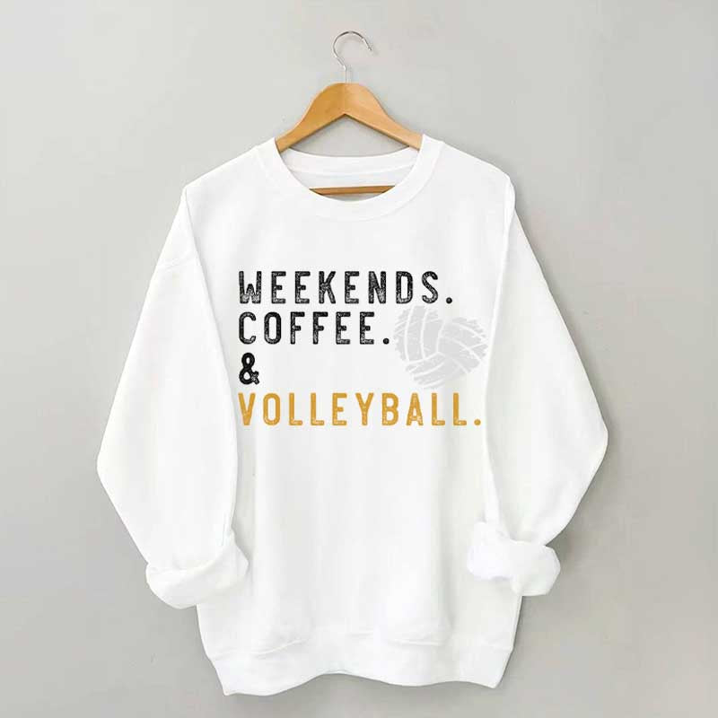Weeked Coffee & Volleyball Mom Sweatshirt