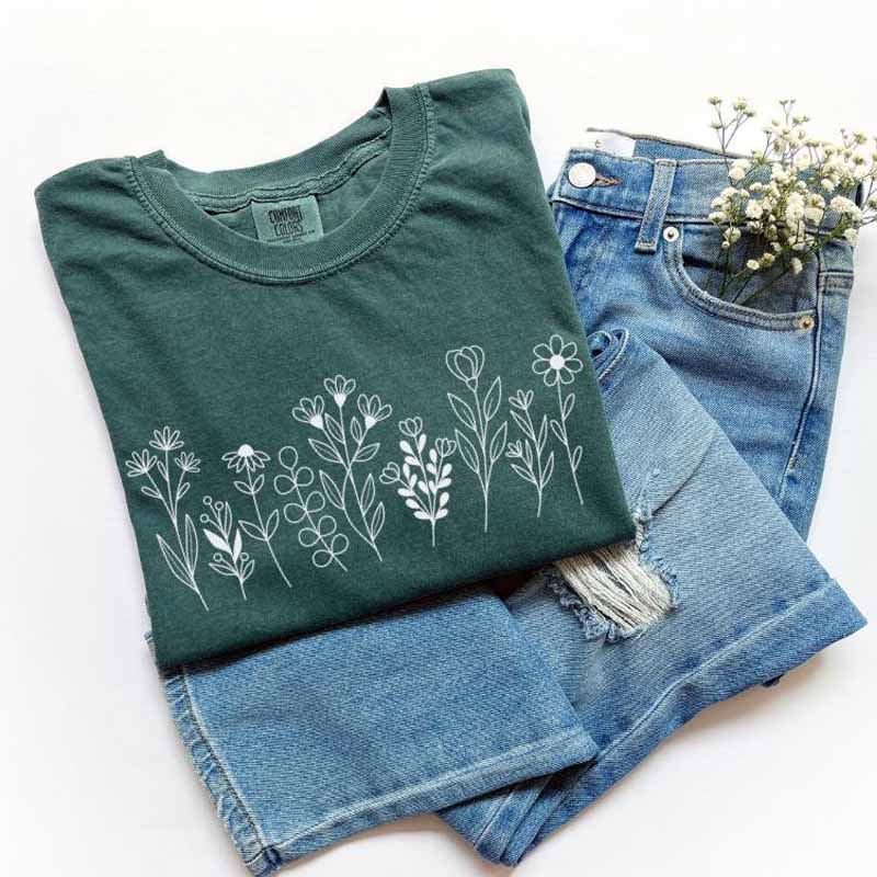 Wildflower Bouquet Flower Nature T-Shirt