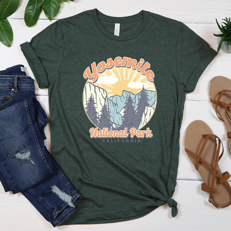 Yosemite National Park Camping T-Shirt