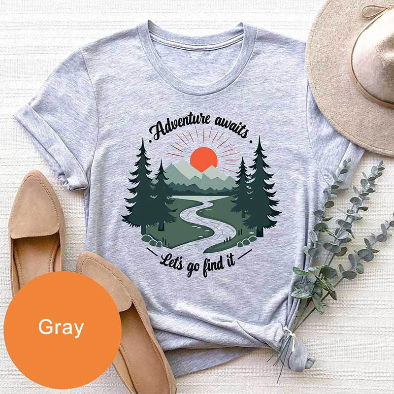 Adventure Awaits Camping Wanderlust T-Shirt