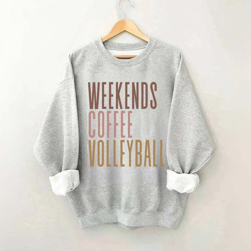 Weekend Coffee Volleyball Sweatshirt