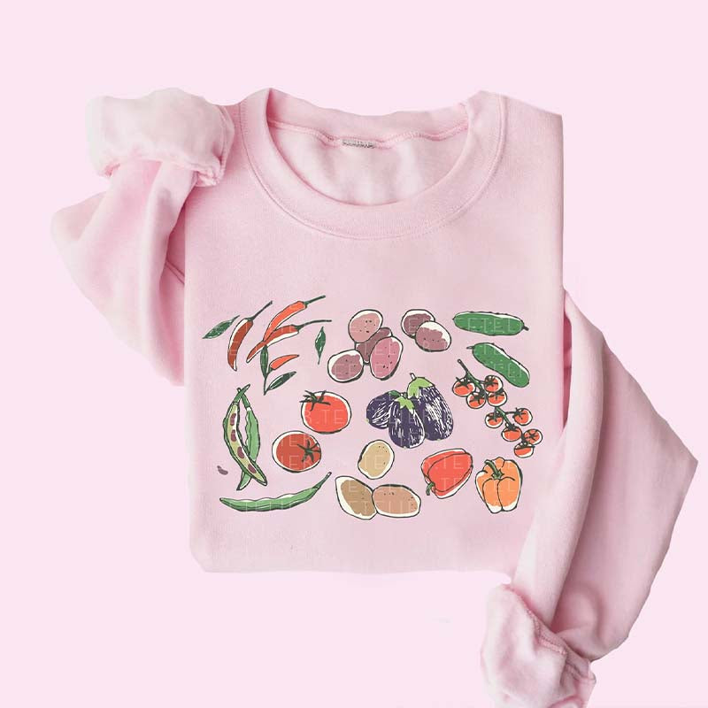 Garden Farm Life Fresh Vegetables Sweatshirt