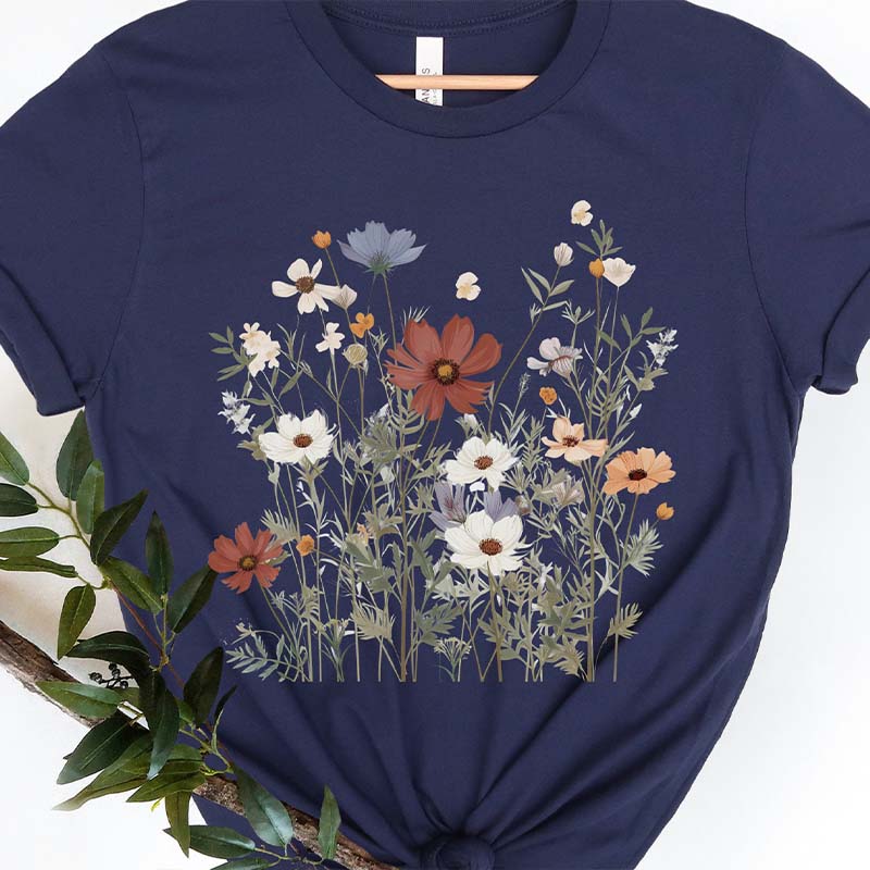 Wild Flowers Best Friend Gife T-Shirt