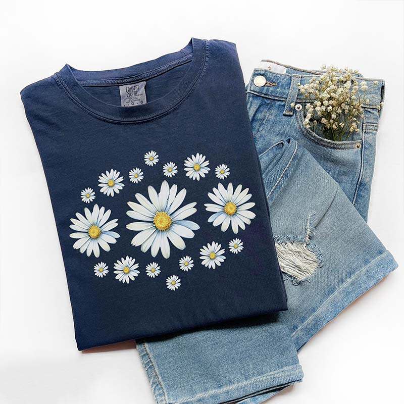 Daisy Wildflowers Birth Month Flower T-Shirt