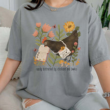 Chicken and Books Lover T-shirt